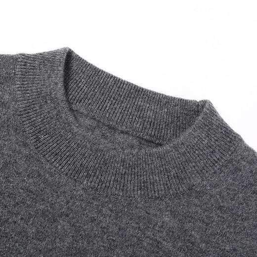 Hengyuanxiang Cashmere Sweater Мужской половина водолазки среднего кашемира среднего кашемира Осень и зимний бизнес Случайный теплый свитер Black M 170
