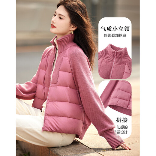 Demana Rouge Beauty Series Winter Simple Stand Collar High Warm 90 Duck Down Down Jacket Women's Short Lady's Jacket