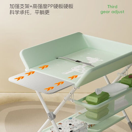 Mesa de pañales powell mesa de baño mesa de cuidado del pañal mesa para bebés multifunción múltiple reducción de pañales recién nacido mesa de tela de encimera no incluye marco de acero