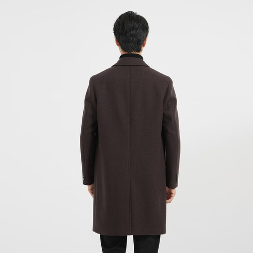Lilang Fashion Fashion Men's Clothing [NECESITA VELVET] CAPA DE LANA DE LANA DE LANA HOMBRE Men Swool Chaqueta Q4dyr307 Borgoña XL (175)