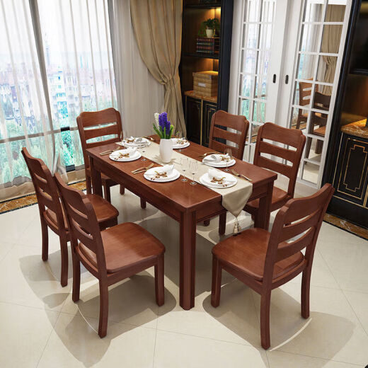 Miru silla de madera sólida silla de respaldo de la silla de respaldo de la silla de comedor para la silla de comedor de la silla del restaurante del restaurante chino moderno de la mesa y la silla de la silla de madera marrón marrón.