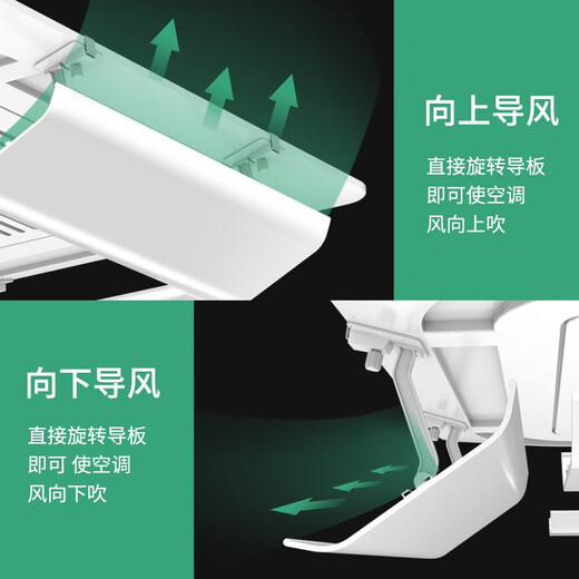 Oumeilong central air conditioning windshield, ceiling machine wind deflector, ceiling machine baffle, air conditioning wind guide cover to prevent direct blowing and block cold wind, central air conditioning wind shield, standard version 90CM white, single piece price