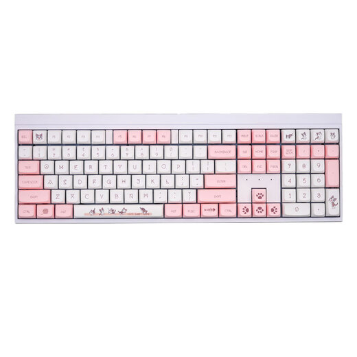 CHERRY German Cherry MX2.0S mechanical keyboard 2.4g Bluetooth wireless wired three-mode typing office code knocking game e-sports macaron customized version wired MX2.0S white matte cat cherry green axis