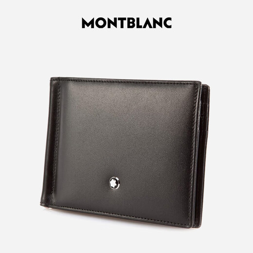 Montblanc Montblanc Большой серии класса Черный кошелек 6 штуки с металлическим билетом 5525 мужской подарок