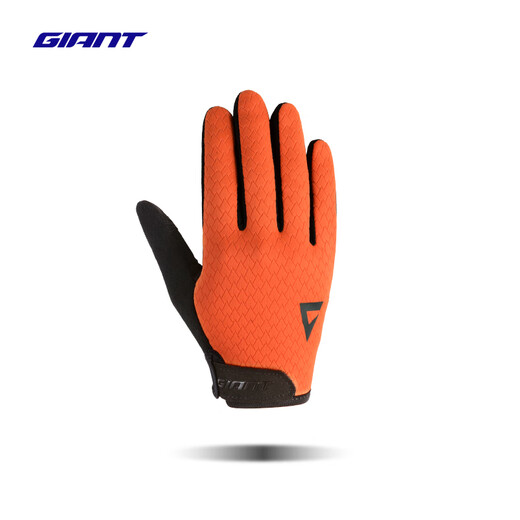 Giant Rush Mark autumn and winter long finger gloves, windproof, warm, shock-absorbing, wear-resistant, touch-screen bicycle equipment, graphite black (suitable for 5-15 C) M