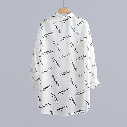 Elle a pool la chemise de climatisation légère et respirante pour les femmes 2025 Summer New Sunshade Letter Impringing Loose Shirt