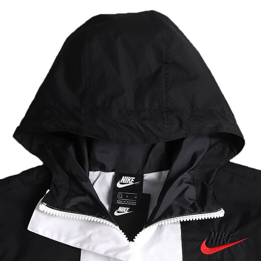 耐克（NIKE）男装新款运动连帽防风梭织夹克跑步训练透气半拉链外套 CU3886-070 S