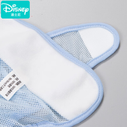 迪士尼（Disney）婴儿网眼尿布裤新生儿尿布兜宝宝尿戒子固定裤透气布尿裤隔尿裤 大粘扣网眼 粉+黄+蓝 3条装 S码  建议0-3个月(6-12斤)