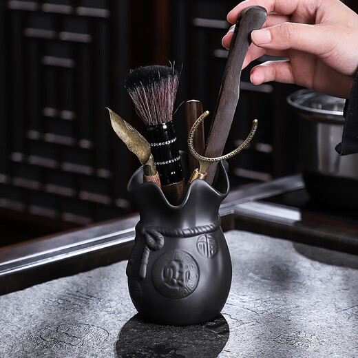 Haofeng 2025 new complete set of purple clay teapot tea set household tea making set full set of teapot and tea cup as a souvenir gift