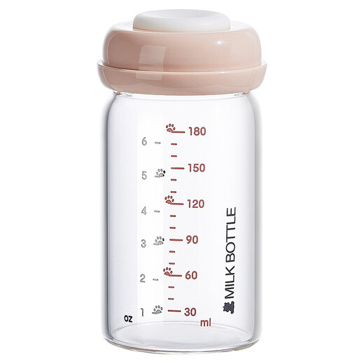 小白熊SnowBear玻璃储奶瓶母乳保鲜储奶罐多功能可连接吸奶器08653 玻璃材质*2 180ml 12月+