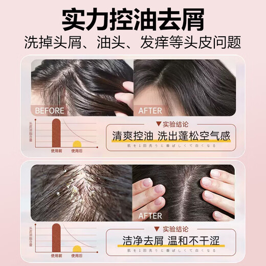Mybj make coco perfume flavor shampoo long -lasting fragrance, refreshing water, clean, fluffy men and women universal washing 800ml