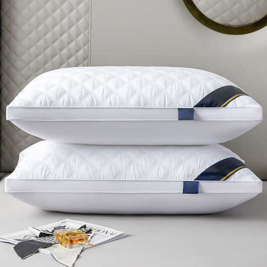 Buy one and get one from Gu Die. A pair of five-star hotel style pillow cores for home use. Adult single neck-protecting feather velvet pillow. Single-sided white low pillow + pillow case.