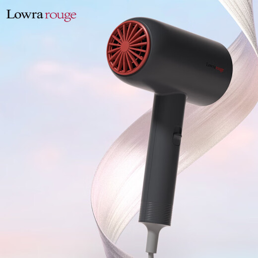 Rolla Ruju negative ion home hair dryer for students and pregnant women, low radiation, quick drying, low noise hair dryer, dormitory campus classic for the first semester - iron sand gray