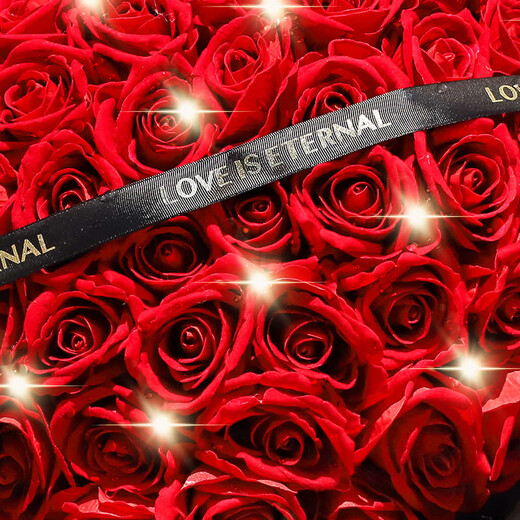 Huawang Flower Express Blumengeschenk Chinesisches Valentinstag Geschenk 33 Rote Rose Blumen Geburtstag Blumensträuße für Freundinnen Lieferung in derselben Stadt [Red Rose] 99 DY655