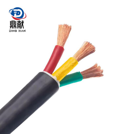 Dingxian wire and cable national standard RVV 4*0.5 square four-core multi-stranded copper wire signal wire soft sheathed wire fully inspected 1 meter