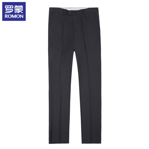 ROMON trousers men's 2022 spring and autumn slim fit non-iron business casual trousers men's formal professional trousers 8KZ911908 black 33