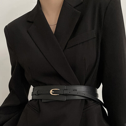 Dofinison belt women's suit girdle outer coat decoration fashionable and versatile waist coat waist wide belt women's trendy girdle wide belt dual-purpose belt