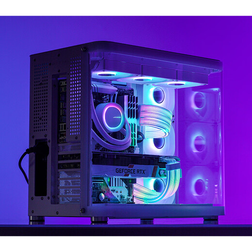 JONSBO Rainbow Bridge DY-2 12+4pin graphics card neon cable (12VHPWR graphics card luminous extension cable/5V ARGB divine light synchronization)