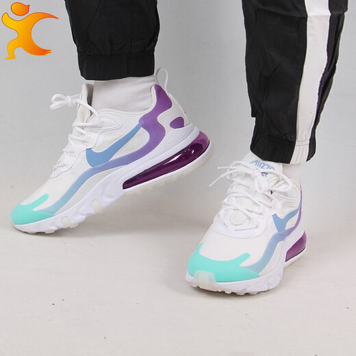 Nike (Nike) Chaussures pour femmes, New Air Max 270 Mesh Breatch Absor-Absorbing and Wear-Resistant Training Sports Chores, Air Cushion Running Chores AT6174-102 38