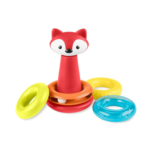 Skip Hop (Skiphop) Skip Hop 0-3 Jahre alte Säuglinge und Kleinkinder und Kinder digitale Formen und Farben lernen, die frühe Bildung lernt Bildungsspielzeug Building Blocks Fox Stacking Music
