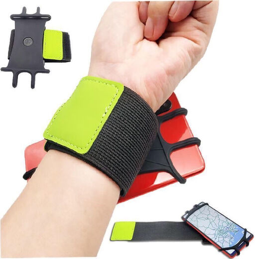 Ziwuqian Driving Mobile Phone Holder Wrist New Internet Celebrity Sports Outdoor Armband Arm Bag Wristband Elastic Spin YP Black 1 Pack