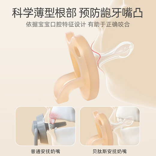 Betas Soothing Teether Mouth Milk Newborn Bite Bag Le Baby Super Soft Anti-colic Sleeping Baby Sleeping Artifact Night Use Pacifier + Storage Box