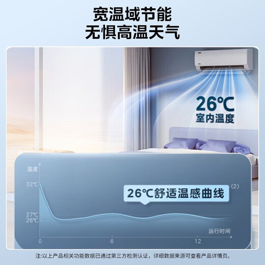 Midea air conditioner hang-up 2025 Midea cool power saving pro large 1.5 hp new first-level energy efficiency variable frequency heating and cooling home bedroom wall-mounted trade-in national subsidy 20% 20% off large 1.5 hp first-level energy efficiency cool power saving 25% power saving