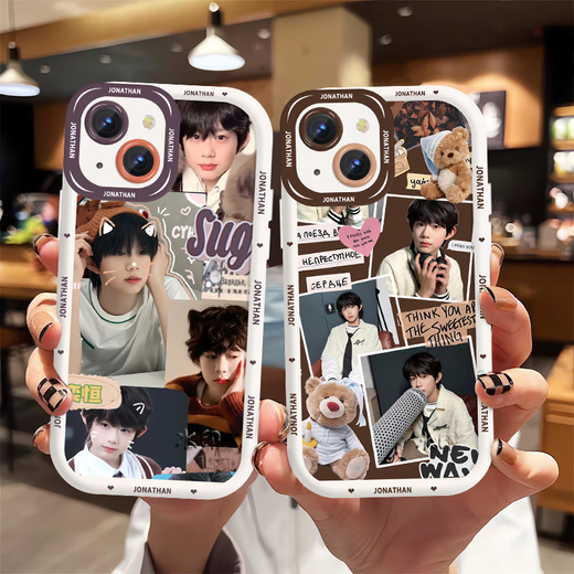 TF家族陈奕恒手机壳适用苹果16ProOPPOvivo华为荣耀小米ins风软壳 二代奶白对孔-AS6174 华为/荣耀拍此项-型号发给客服备注