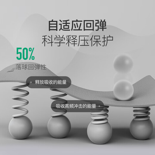 Keep高弹TPE Pro专业瑜伽垫男士健身垫锻炼垫加厚防滑运动垫 格调灰