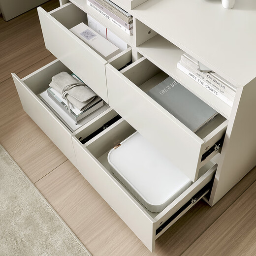 Quanyou Home Home Long Table Double Computer Table Esports Study Study Writing Desk Desk Bookcase Combination Furniture