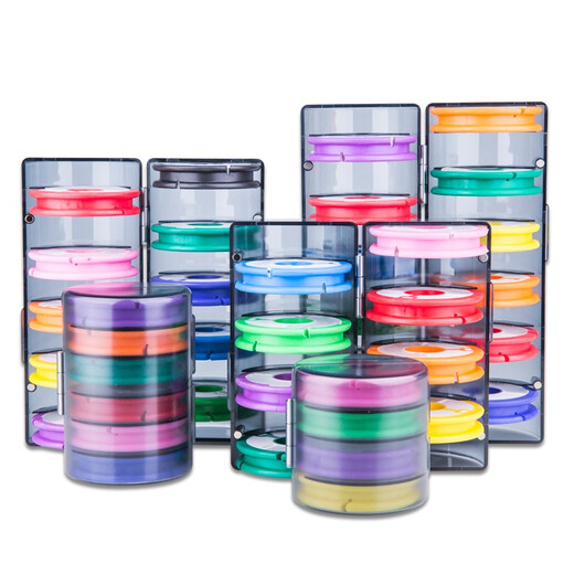 Xiaofengxian main line box large spool color silicone main line spool group box fish coil fishing accessories fishing gear supplies silicone main line box 8 axis