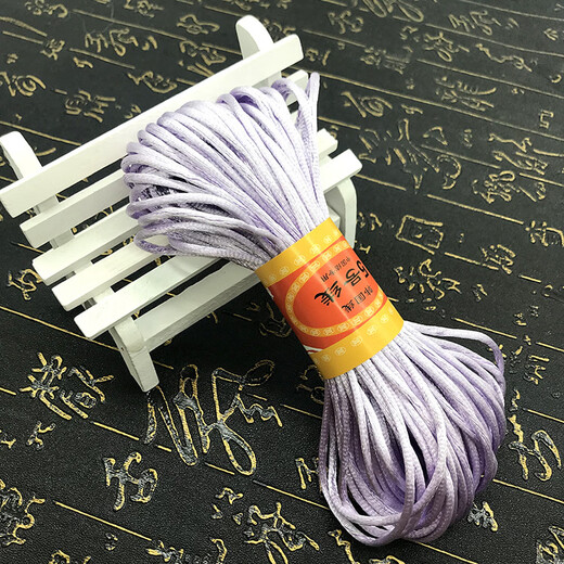 Lingmeng Chinese Knot No. 5 braided wire DIY handmade materials Dragon Boat Festival hand rope braided rope red rope lanyard golden yellow about 20 meters/piece No. 5 wire 20 meters