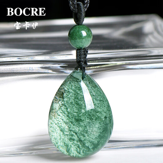 BOCRE Natural Green Ghost Pendant Women's Collection High-quality Cornucopia Green Ghost Crystal Pendant Boy Birthday Gift 13803 Winning Treasure Basin