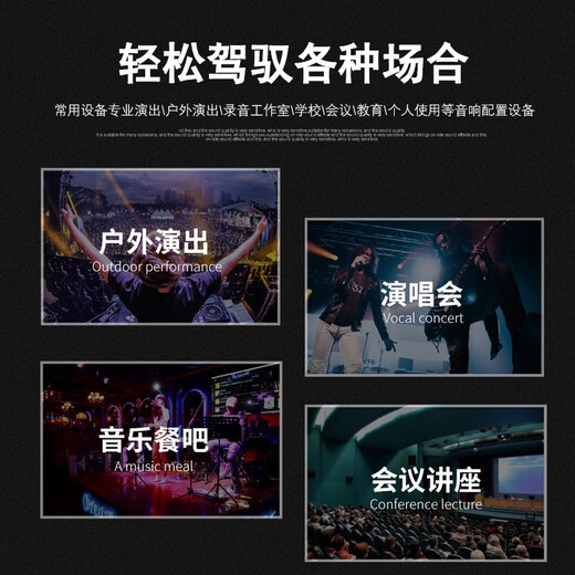 KAXISAIER 音频信号分配器舞台会议功放线阵音频演出话筒分线器 FS26