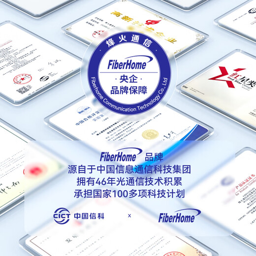 FiberHome 烽火光纤跳线电信级单模双芯收发器跳纤单芯熔接尾纤转换器 单模双芯-SC-LC 10m