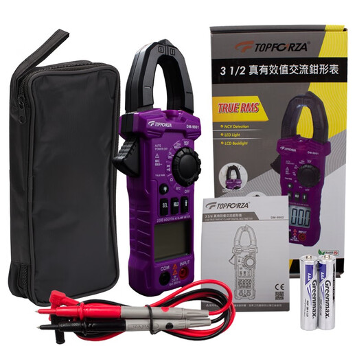 拓伏锐钳形表数字真有效值交流钳型多用表智能防烧数显电流表非接触验电 进阶款电容VFC测量 DM-9902