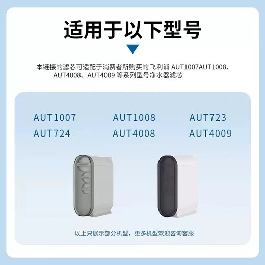 Fenxiangrui kann an Philips Wasserreiniger -Filterelement Aut1007/1008/Aut4008/4009/Aut723/724 vollständiger Satz Wasserreiniger PPC Composite Core 600G400Gro Film [2 regulärer Austausch] PPC Composite + T33 Heck