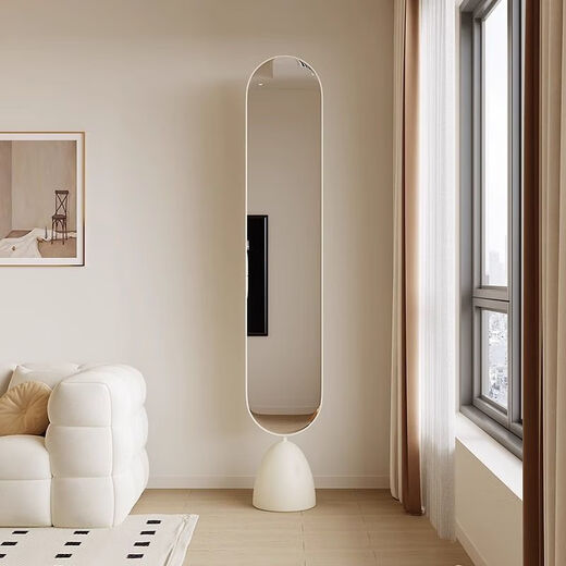 Qinkai Nordic Ins Mirror en el piso Sala de estar de la casa Mirror de la pared de la pared del dormitorio del espejo del dormitorio.