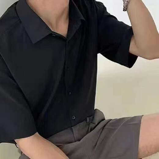 Xinghelai однотонная мужская рубашка с длинными рукавами, легкая, роскошная, деловая, повседневная, быстросохнущая, в гонконгском стиле, тонкая, высококачественная, универсальная, профессиональная белая рубашка белого цвета XL 125-140Jin Jin равна 0,5 кг