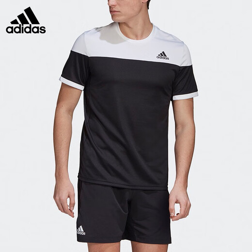 Adidas (adidas) short-sleeved T-shirt men's quick-drying clothing training competition sportswear sweat-absorbent breathable tennis badminton clothing FT9720 black FT9720 S