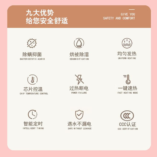 WCZ Beauty Bed Electric Blanket Waterproof Single Beauty Salon Massage Bed Sofa Small Electric Mattress 70cm60 Thickened Brushed 3-level Temperature Adjustment Length 1.5m * Width 0.6m