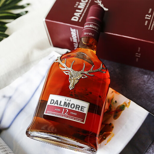 大摩（DALMORE）12年 苏格兰单一麦芽威士忌 700ml 原瓶进口