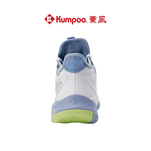 薰风（KUMPOO）2024新款羽毛球鞋厚羿 透气减震防滑耐磨男女款运动鞋熏风KH-G826 厚羿 KH-G826 白/灰蓝/绿 41