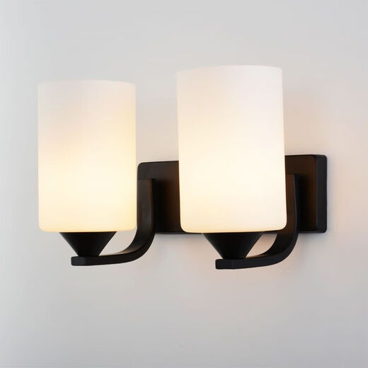 Yaotian simple modern fashion creative bedside glass wall lamp with switch living room lamp bedroom lamp aisle lamp indoor wall lamp chrome single head without switch without light bulb