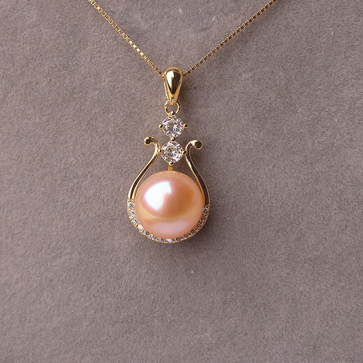 Freshwater Pearl Pendant Single 910mm Pearl Necklace S925 All-over Silver 910mm White Single Pendant without Chain Silver Drag