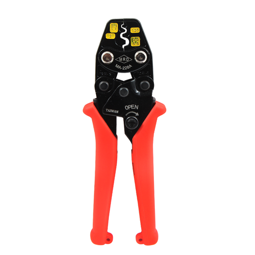 Haosuda (HSD) Taiwan original imported ratchet-type bare terminal crimping pliers cold-pressed terminal multi-functional network cable clamp crimping pliers Taiwan MA-228A crimping range 0.3~5.5