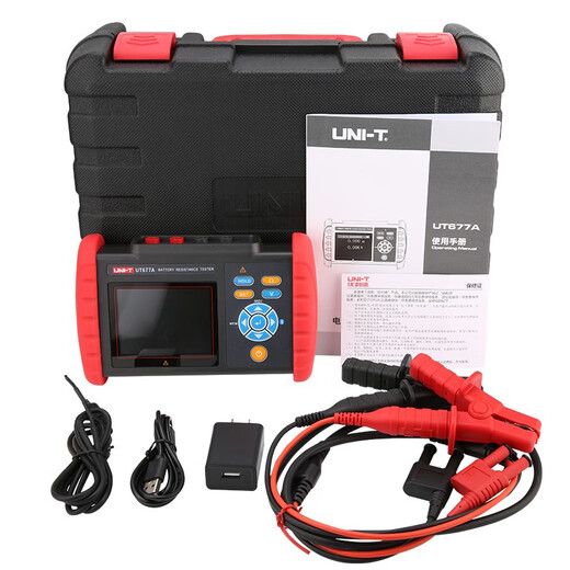 Uni-T-Batterie-Batterieinteritätstester hohe Genauigkeitsspannungstemperatur UPS Blei Batterie Lithiumbatterie Interner Widerstandstester Bluetooth UT677A (PC-Softwareanalyse/Lithiumbatterie Direktladung)