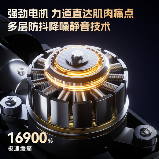 KONKA Fascia Gun Massager Neck Mask Gun Whole Body Neck and Shoulder Muscle Relaxation Massage Stick Practical Birthday Gift for Mom and Dad Chinese Valentine's Day Gift for Boyfriend and Girlfriend Standard Model 6 Adjustments + 6 Massage Heads