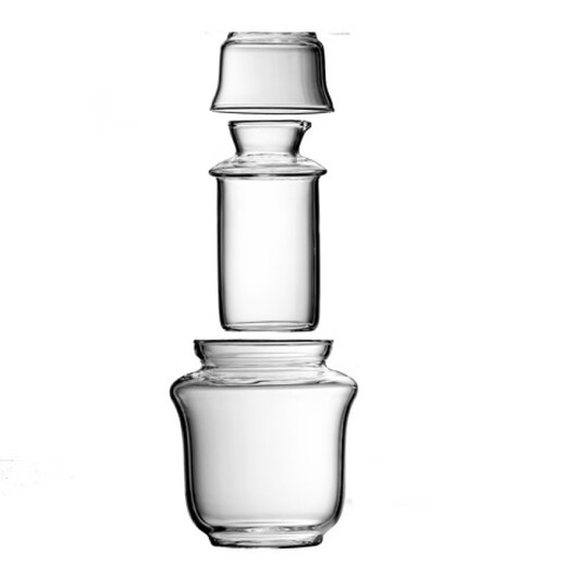 Shupei Wine Warmer household hot wine pot yellow wine wine warmer Chinese style old-fashioned nostalgic heat-resistant glass white wine hot wine wine set large size 4 pack high borosilicate glass wine warmer