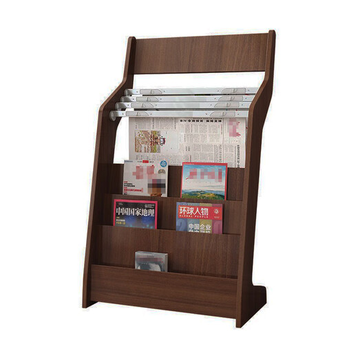 
Newspaper rack Newspaper rack Books and newspaper rack Wooden information rack Floor-mounted newspaper rack Magazine rack Storage promotional storage display rack K687# White High 96 Four newspaper clips